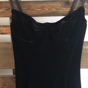 American Apparel Velvet Bustier Dress - M